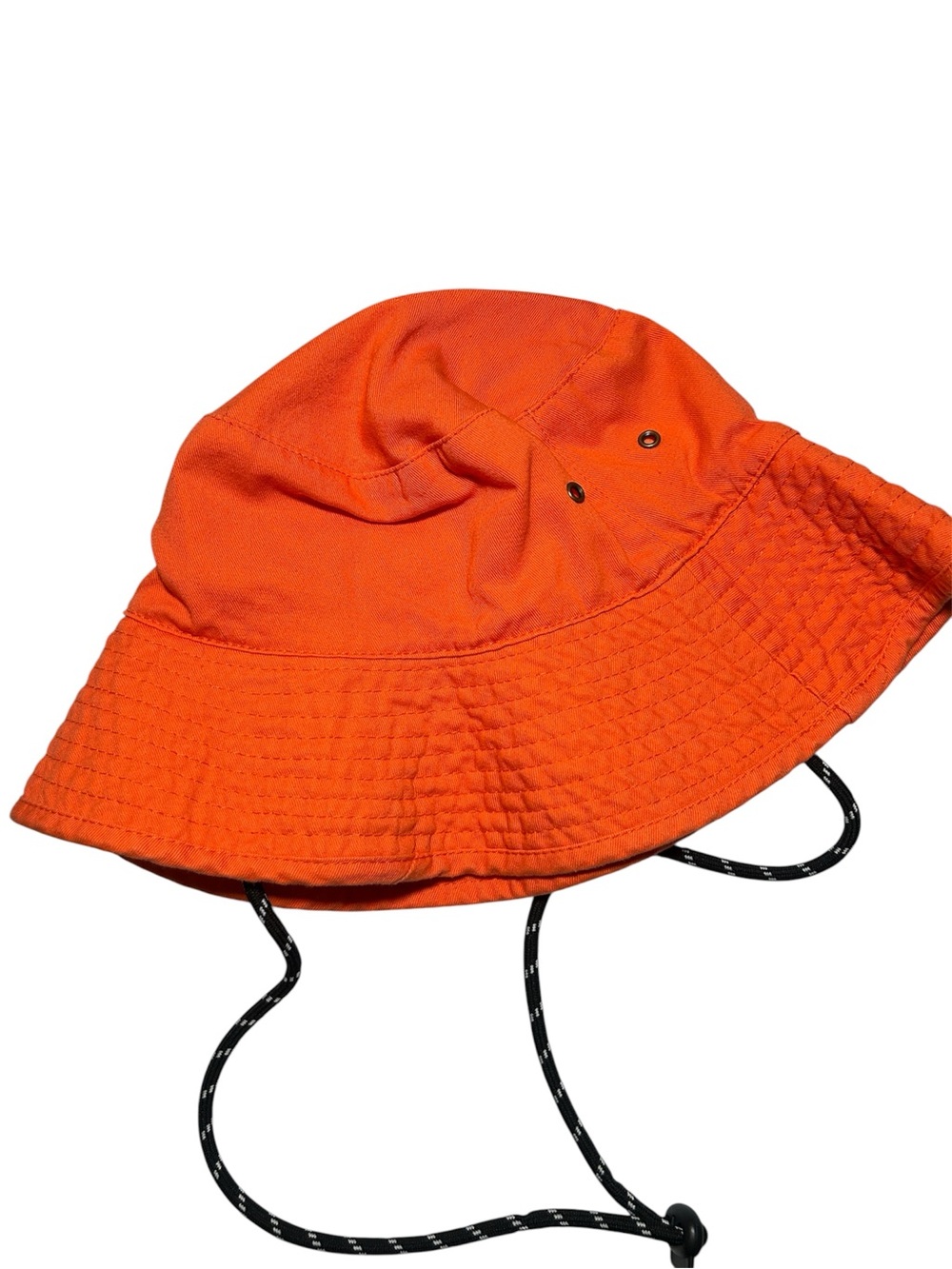Bright Orange Bucket Hat Chin Strap Toddler Beach Lake Swim Water Sun Protection